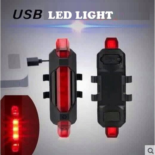 Đèn hậu xe đạp sạc USB