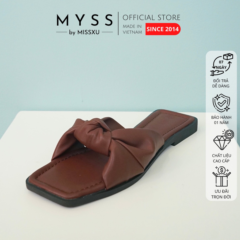 Dép nữ bệt xoắn nơ giữa thời trang MYSS - DE75