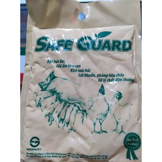 Safe Guard 1Kg- Bột vi sinh trộn cát Chó mèo, rắc chuồng khử mùi hương quế cho vật nuôi