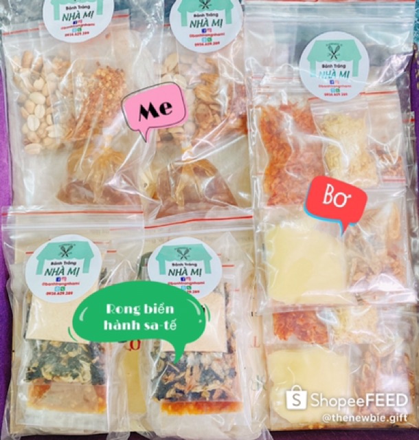 Bánh tráng dẻo chấm ME full topping