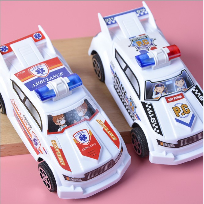 Xe Ô Tô Đẩy Trớn Mô Hình Police + Ambulance[Đồ Chơi Trẻ Em]