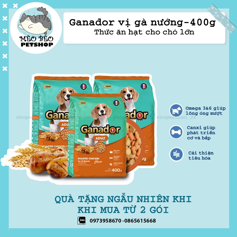 Thức ăn cho chó GANADOR - 400GR - Meobeopetshop