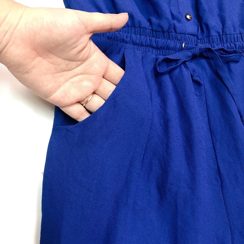 Jumpsuit  xanh lưng thun đồ si 2hand