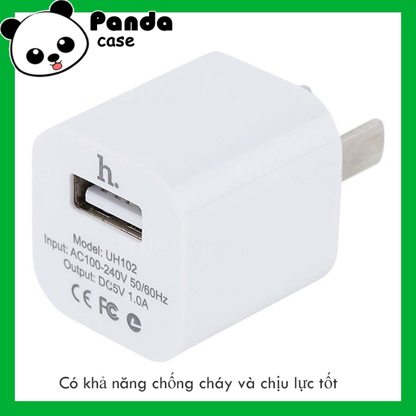 Củ Sạc Hoco UH102 Chính Hãng Cao Cấp – Hỗ Trợ Sạc Nhanh - Cho Điện Thoại IPhone IPad Airpod Tai Nghe Sạc Pin Dự Phòng