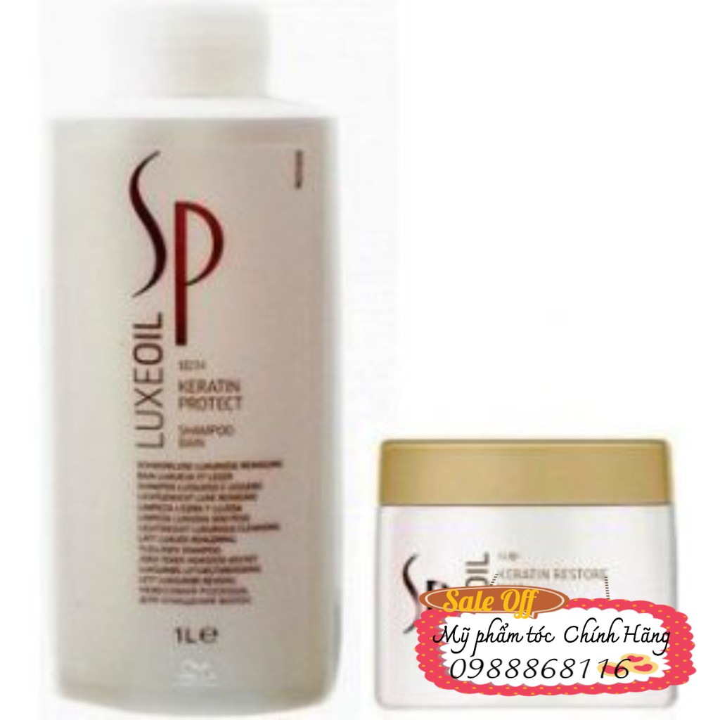 Bộ chữa trị tóc hư tổn Argan SP Luxe Oil