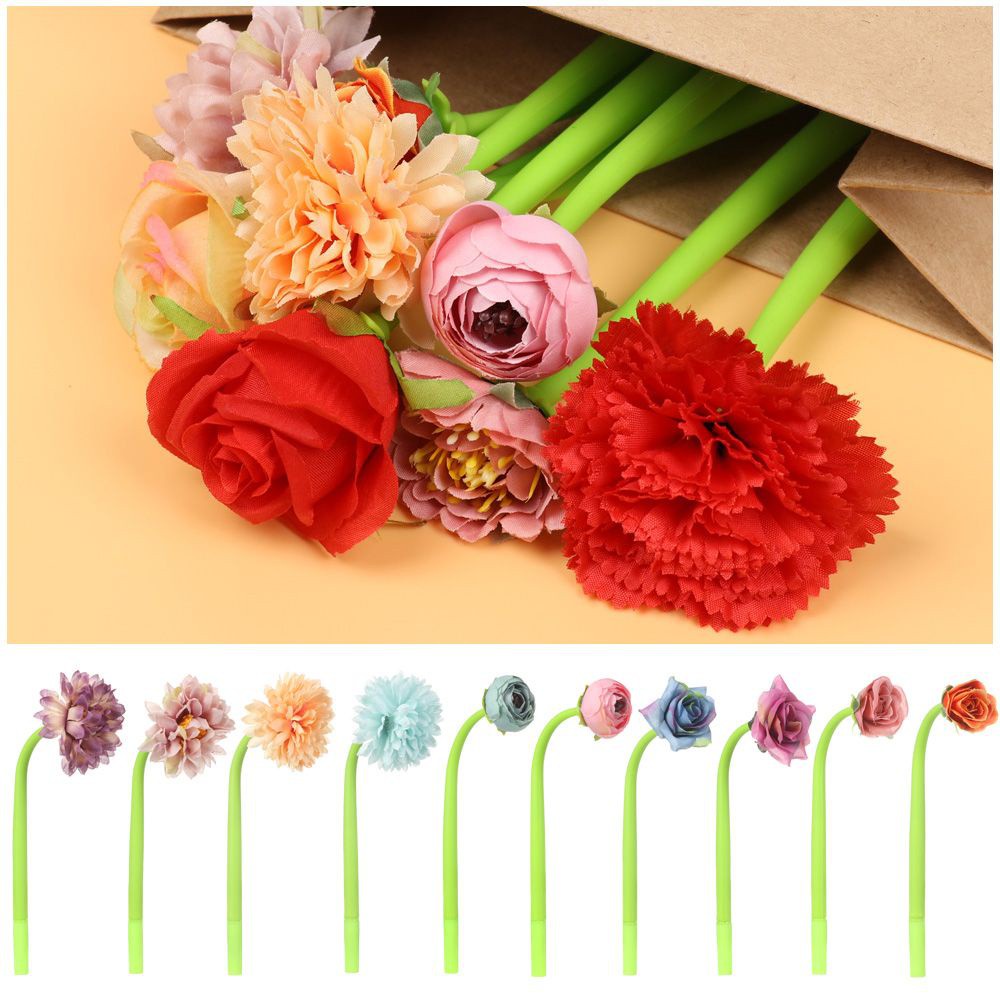 Bút Bi Gel Silicone Trung Tính Ngòi 0.5mm Màu Đen