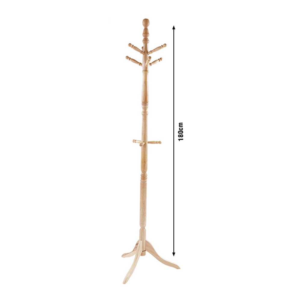 Cây treo quần áo gỗ cao su tự nhiên CTD001
