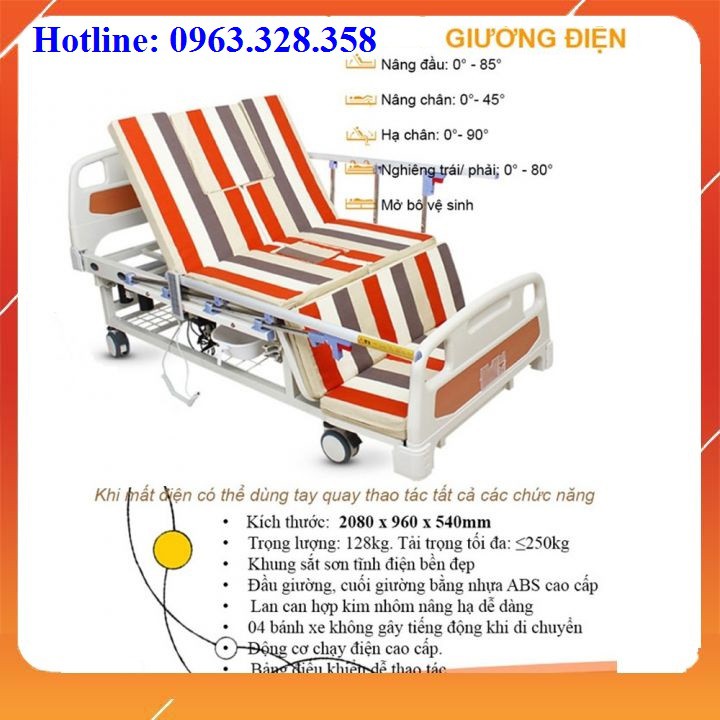 Giường bệnh nhân, Giường y tế đa năng điều khiển bằng điện A89 Akiko - Inbox với shop trước khi đặt hàng