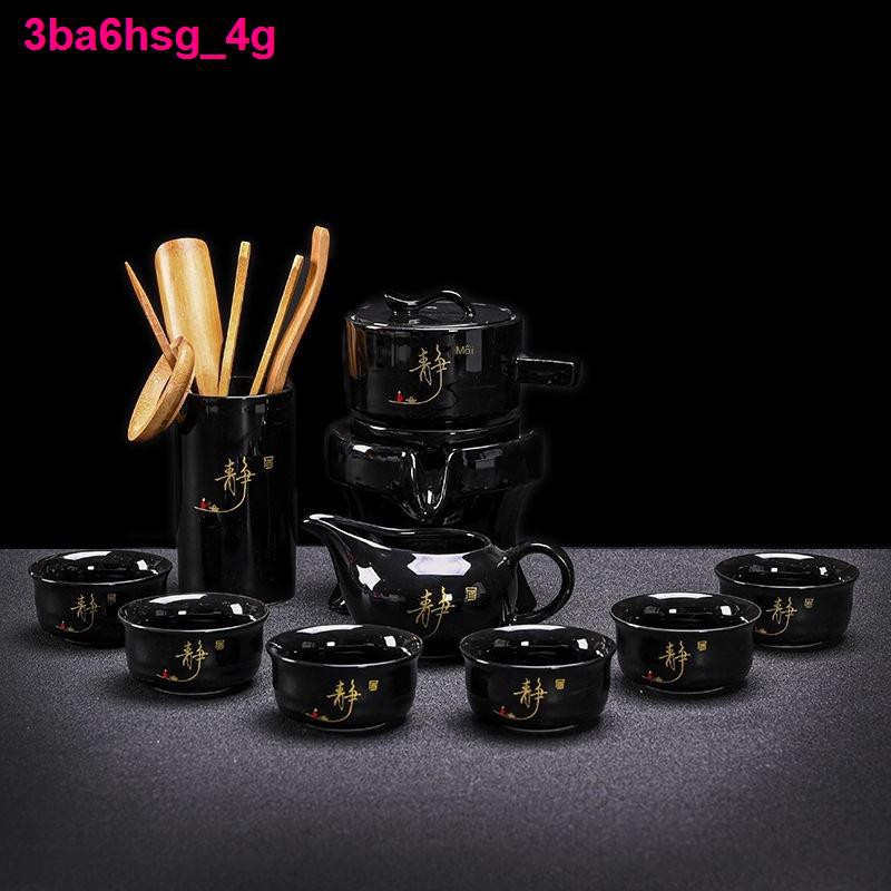 đồ ănẤm trà đá mài bán tự động bộ đồ gốm sứ gia dụng đơn giản Kung Fu tách máy pha hiện đại