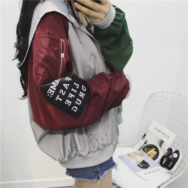 Áo khoác dù gió 2 lớp phối tay | BigBuy360 - bigbuy360.vn