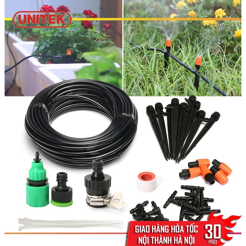 Bộ KIT Tưới Cây Phun Sương, Nhỏ Giọt 2 Trong 1 Cao Cấp