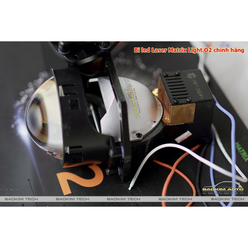 Bi led Laser Matrix Light O2 - Đẳng cấp công nghệ bứt phá bóng đêm, mưa sương.
