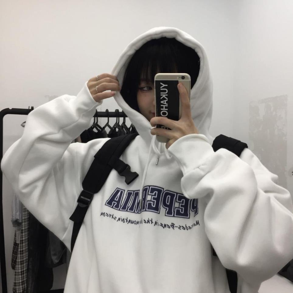 Áo hoodie nam nữ form rộng Unisex PEP siêu xinh PT1, Áo sweater nam nữ nỉ có mũ phong cách oversize streetwear