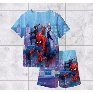 Đồ bộ in 3D hình người nhện cho bé trai