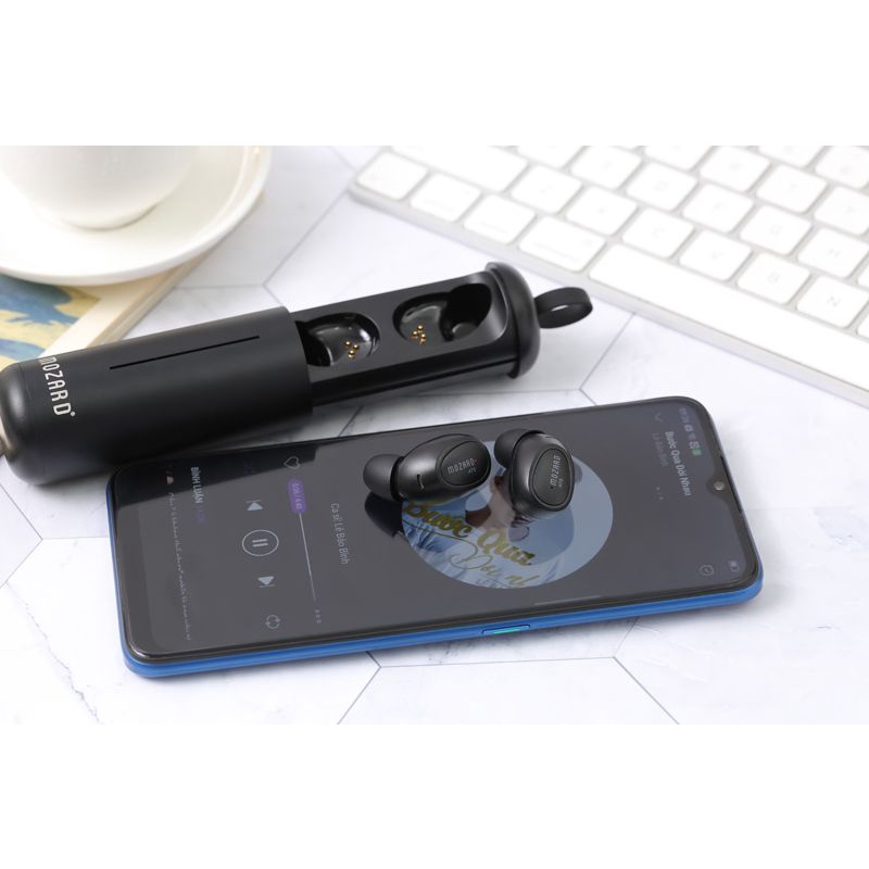 Tai nghe Bluetooth True Wireless Mozard AT5 Đen