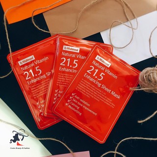 Mặt nạ giấy BY WISHTREND NATURAL VITAMIN C 21.5 ENHANCING SHEET MASK 23ML