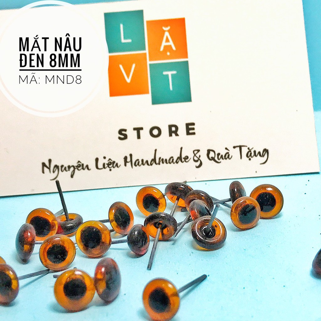 Mắt thú kiểu Tròng Đen viền màu - Hình thật Shop Chụp, mắt để làm đồ trang trí - Mắt Thủy tinh chân thép | BigBuy360 - bigbuy360.vn