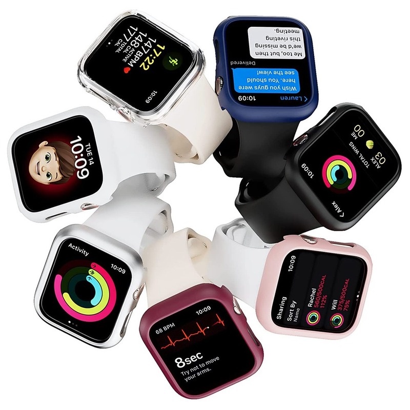Ốp bảo vệ mặt đồng hồ Apple Watch Series 7 iWatch 41mm 45mm