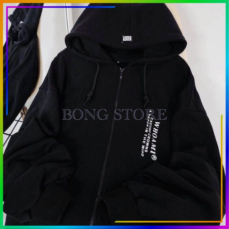 Áo Khoác Nữ,Áo Hoodie Nữ Nỉ Ngoại Khoá Kéo, Unisex Form Rộng Tay Bồng Siêu Hot ( Kèm Ảnh Thật)