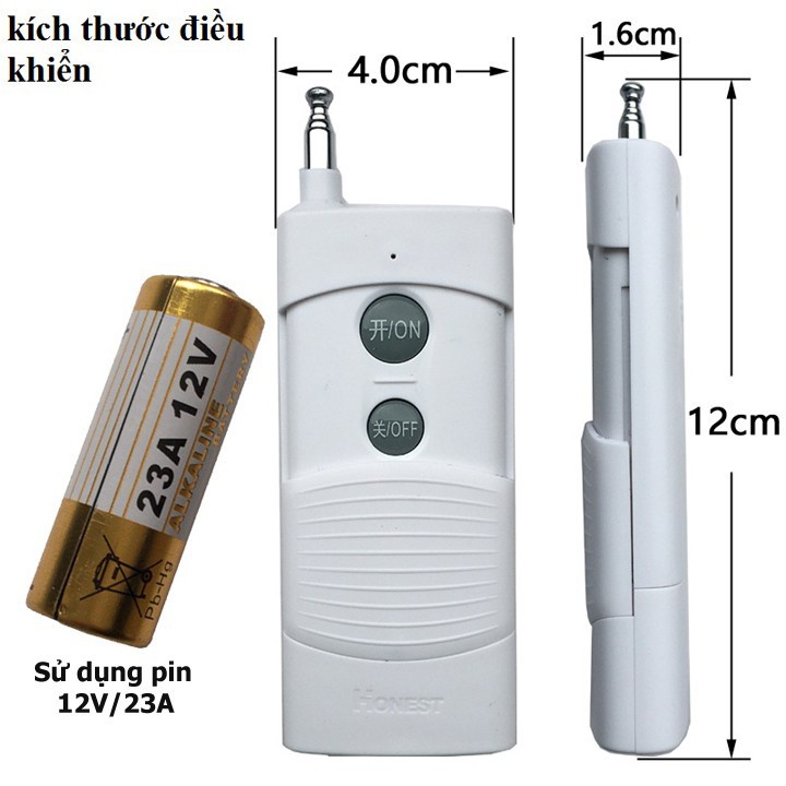 Điều khiển từ xa 1km Honest chính hãng
