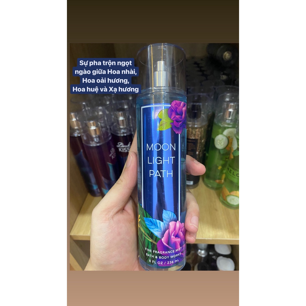 Body mist Into the Night, Xịt thơm toàn thân Bath and Body Works lưu hương lâu , mùi dễ chịu 236ml | BigBuy360 - bigbuy360.vn