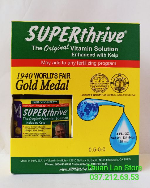 Siêu Kích Rễ Hoa Lan SuperThrive Nhập Khẩu Mỹ - Siêu Tăng Trưởng Cây Trồng 120ml