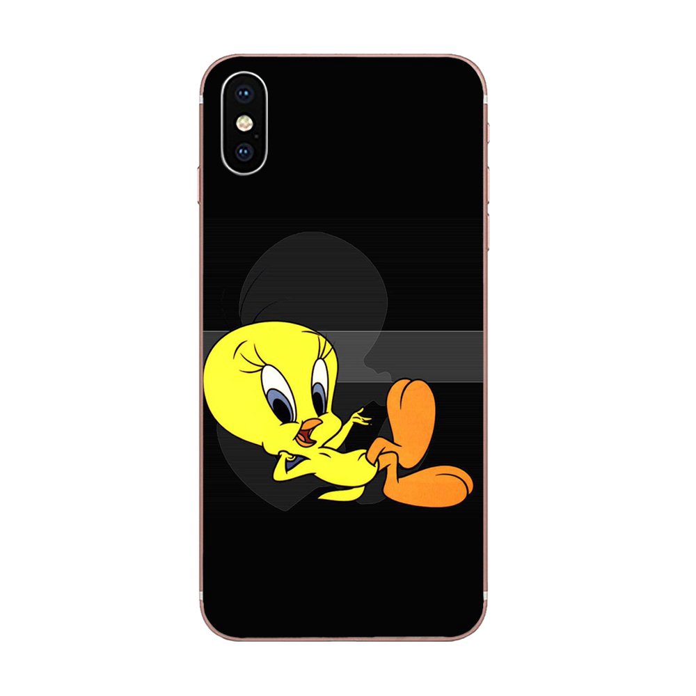 Ốp Điện Thoại Tpu Mềm Hình Chú Chim Tweety Màu Vàng Cho Samsung Galaxy A10 A20 A20E A3 A40 A5 A50 A7 J3 J5 J6 J7 2016 2017 2018