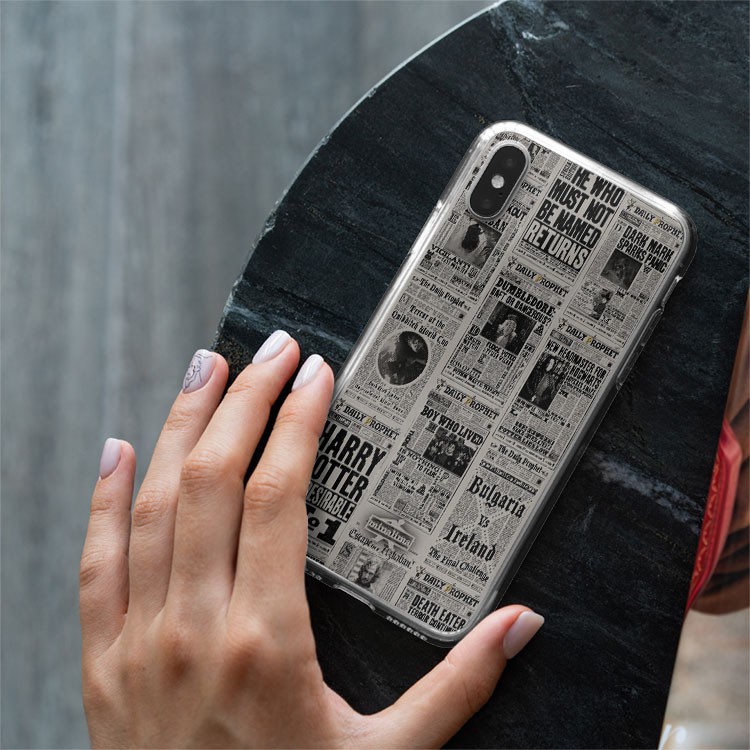 Ốp lưng HARRY POTTER newspaper COOL and CHILL cho Iphone 5 6 7 8 Plus 11 12 Pro Max X Xr PAP20210082