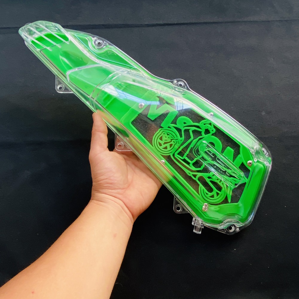 COMBO LỌC GIÓ ĐỘ XE MÁY VÀ ỐP PÔ E ĐỘ TRONG SUỐT GẮN XE VISION ĐỜI 2016 TRỞ LÊN