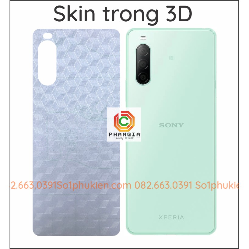 Miếng dán carbon mặt lưng Sony Xperia 10 ii