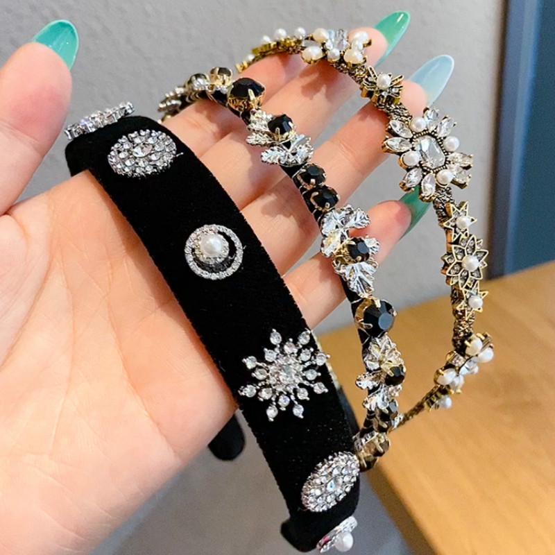 Băng đô đính ngọc trai giả phong cách Hàn Quốc cổ điển