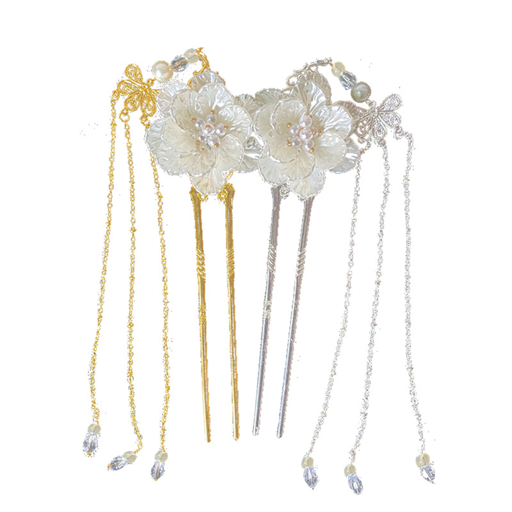 Trâm Cài Tóc Hình Bướm Đính Ngọc Trai Thời Trang