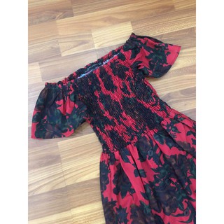 Đầm Zara Hoa Phối Nút