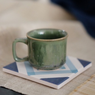 Cốc cà phê espresso size nhỏ màu xanh lá