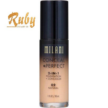 Kem Nền Milani CONCEAL + PERFECT 2 In 1  Foundation + Concealer (30ml) (Che khuyết điểm, che thâm mụn, che thâm nám)