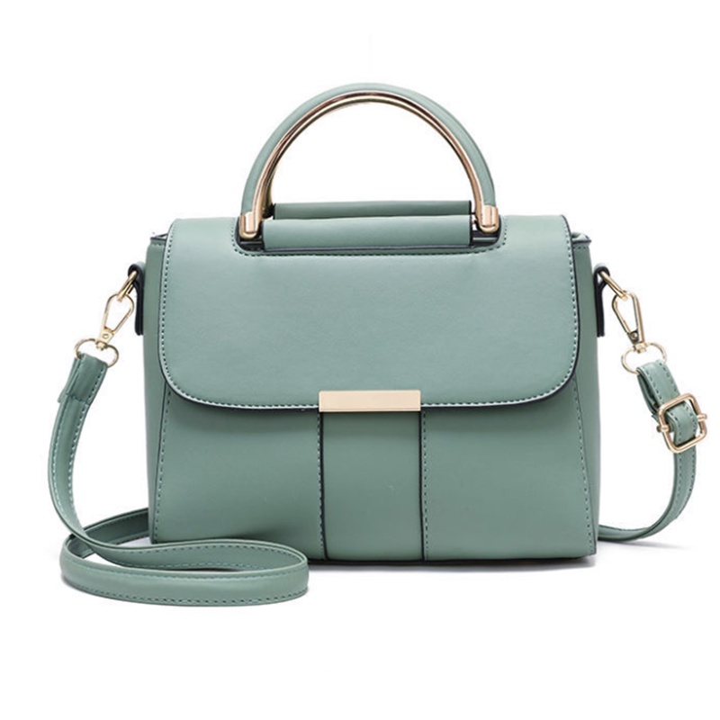 Túi xách đeo chéo IELGY màu trơn sức chứa lớn phong cách đơn giản thời trang dành cho nữ