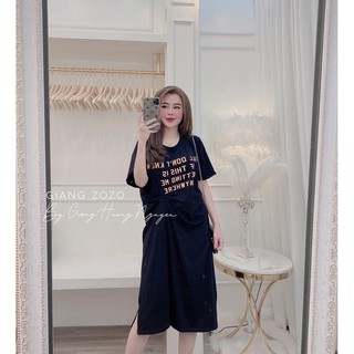 Váy chữ xoắn eo vàng đen