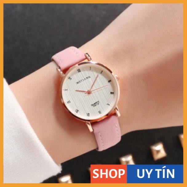 [Hàng Cao Cấp] - Đồng hồ nữ MSTIANQ dây da lộn 5 màu siêu xinh | BigBuy360 - bigbuy360.vn