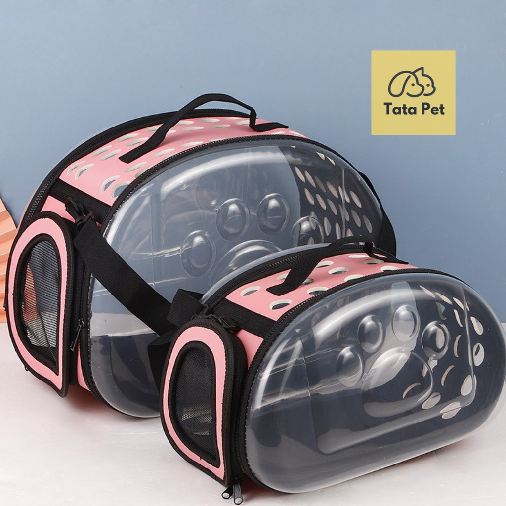 Túi Vận Chuyển Chó Mèo Trong Suốt -Túi Đựng Thú Cưng [Có thể gấp gọn] TATA PET