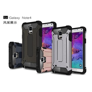 Ốp điện thoại chống sốc mặt nhám mờ thiết kế áo giáp độc đáo cho Samsung Galaxy Note 4