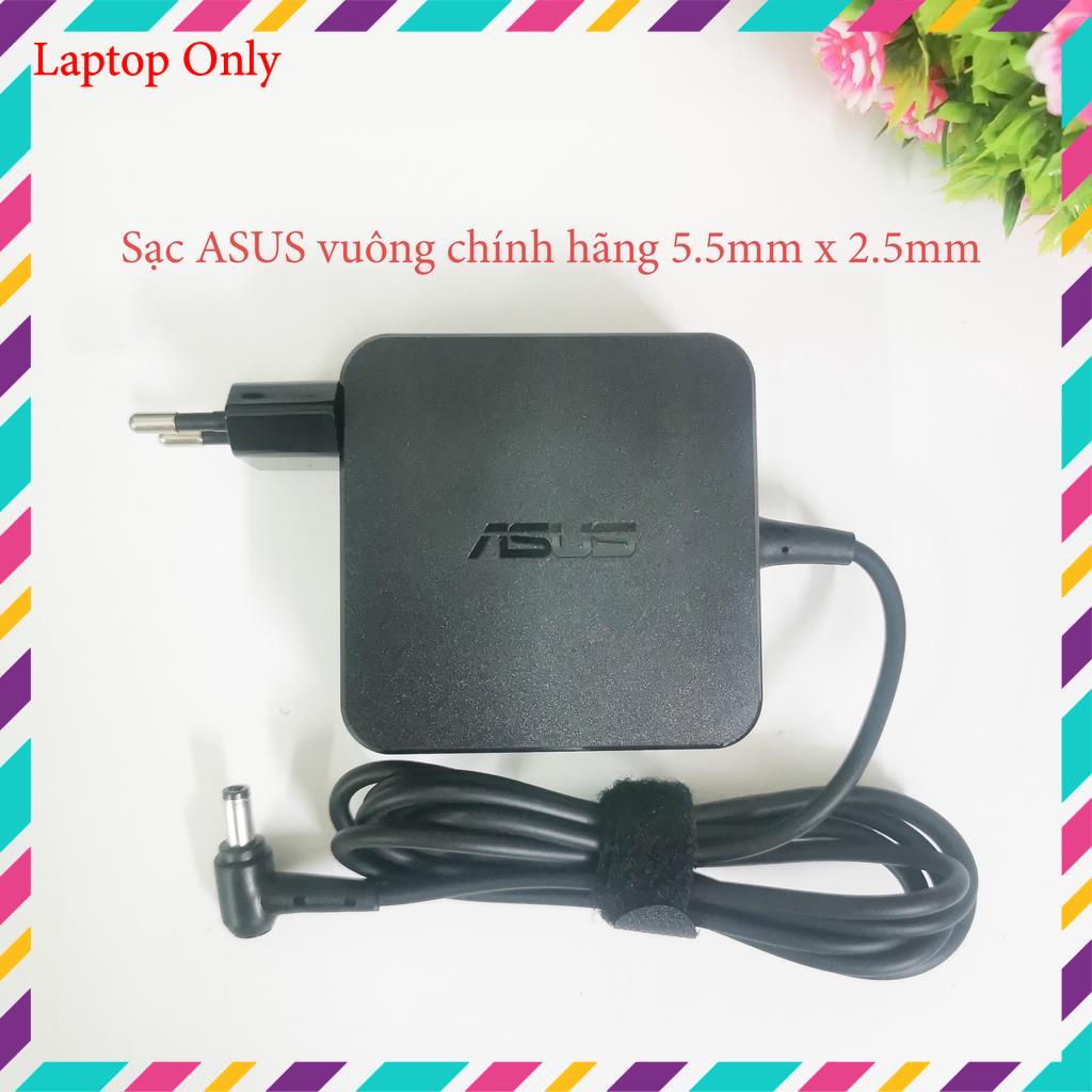 Sạc laptop Asus vuông Zin 19v-3.42a/2.37a cao cấp chính hãng, adapter asus chân to/nhỏ hàng nhập khẩu