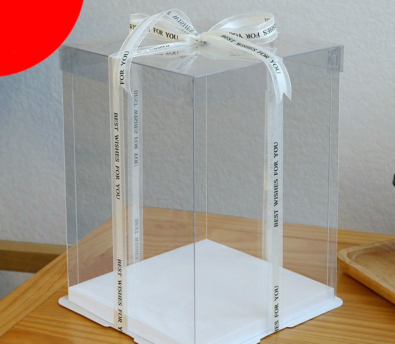 Hộp Đựng Bánh Sinh Nhật Trong Suốt Kích Thước 4 / 6 / 8 / 10 / 12 / 14 Inch