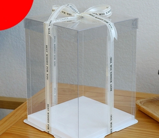 Hộp Đựng Bánh Sinh Nhật Trong Suốt Kích Thước 4 / 6 / 8 / 10 / 12 / 14 Inch