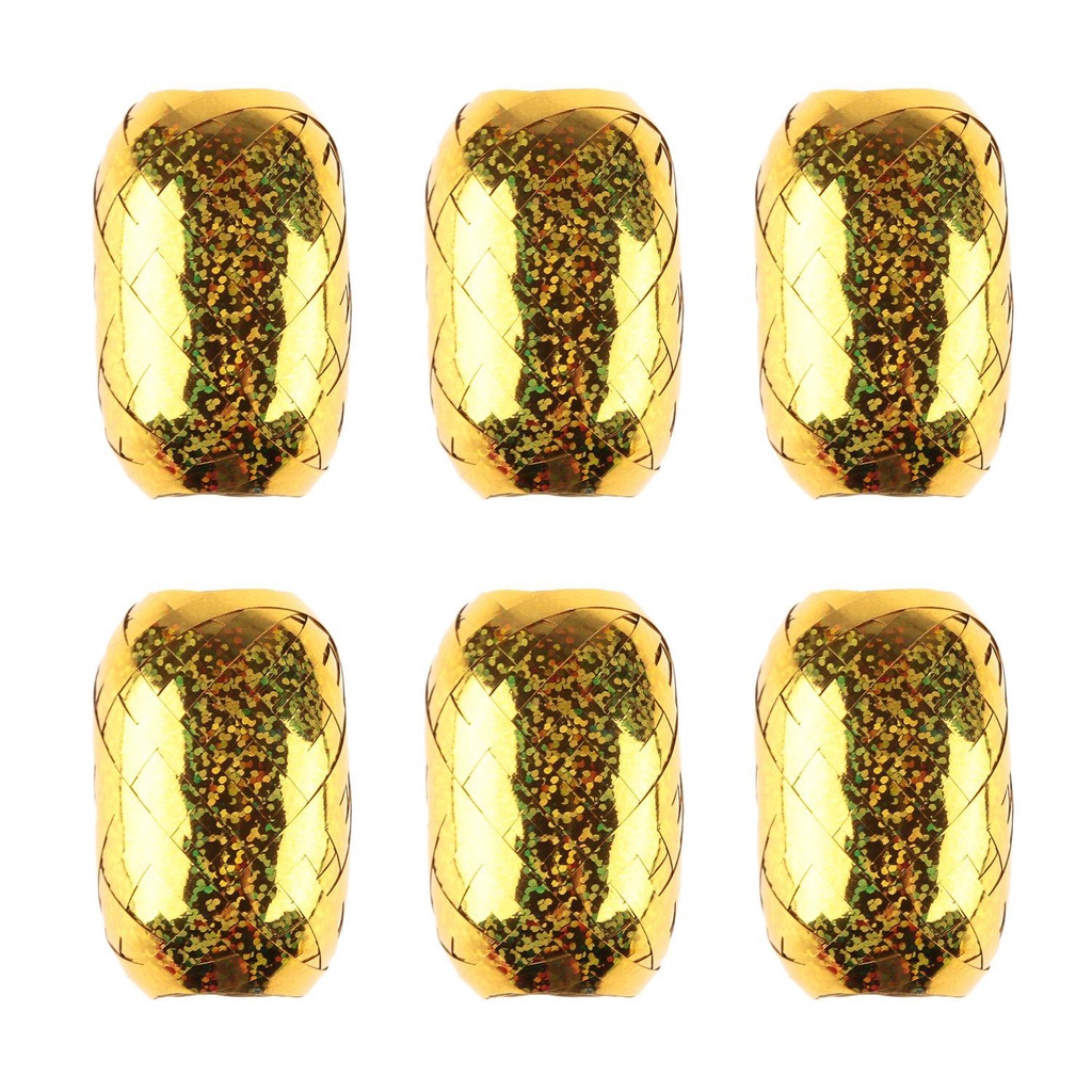 6 Cuộn Ruy Băng Trang Trí Bong Bóng 5mmx10m