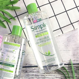 Tẩy trang Simple Kind to Skin Micellar Cleansing Water 400ml
