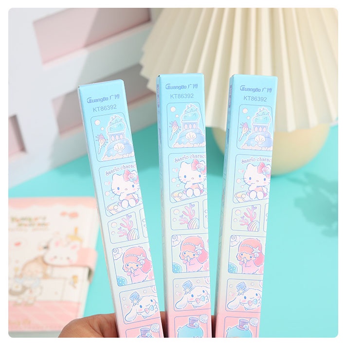 Blindbox - Bút mực đen Sanrio Characters Ngòi 0,5mm Thanh cài kim loại