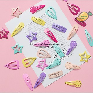 Set 6 kẹp tóc sắc màu