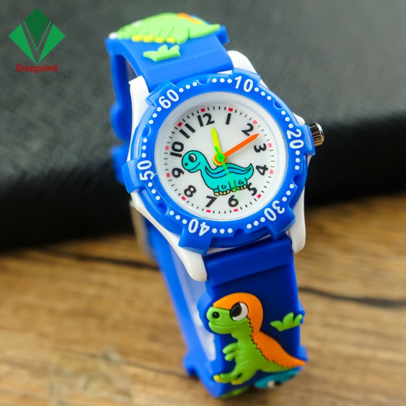 Đồng Hồ Đeo Tay Dây Silicon Họa Tiết Khủng Long 3D Cho Bé | BigBuy360 - bigbuy360.vn