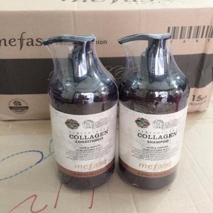 Dầu Gội Xả Collagen Mefaso 850ml_ sale cực mạnh