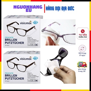 Giấy lau kính Visiomax Đức 52 tờ giúp làm sạch và bảo vệ kính
